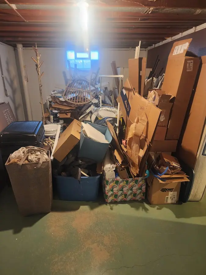 Roll-off dumpster container at job site for Yard Waste Dumpster Rental in Pahrump